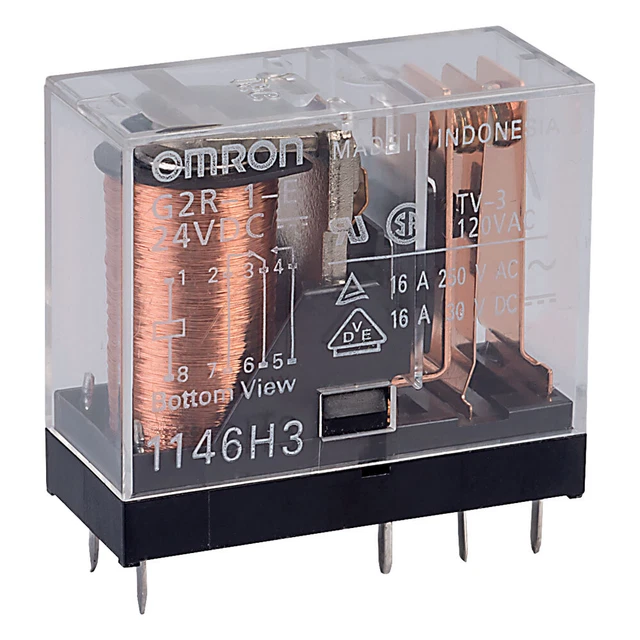 OMRON SPCO POWER Relay 16A 24VDC G2R-1-E-24DC £3.46 - PicClick UK