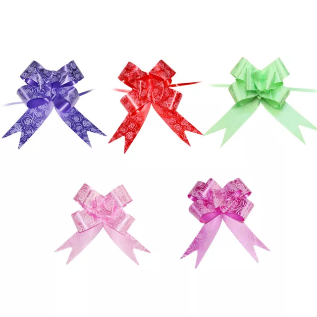 100 Pcs Pull Bows for Gift Christmas Wedding Box Decorative Car