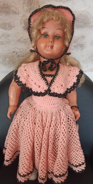 Ensemble Vintage Robe Et Boléro Pour Poupée Mannequin - Années 60 - Sans Poupée - Fabrication Hong Kong