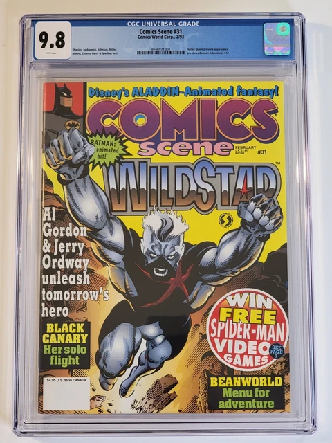 Comics Scene 31 CGC 9.8 1st Preview App of Harley Quinn Pre Batman Adventures 12