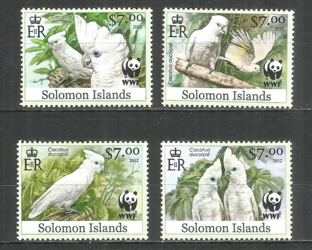 Solomon Islands 2012 mint stamps MNH(**) WWF - White Cokatoo