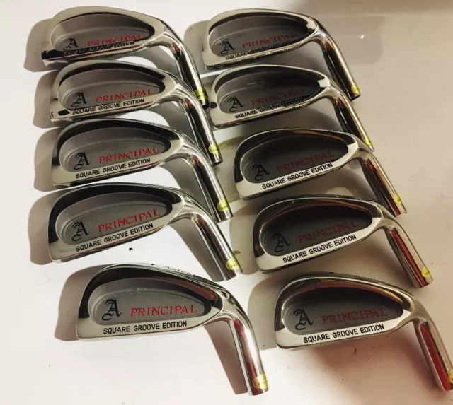 10 New Stainless Steel Head Golf Club 7 Irons /Square Grooves / RH / HEADS ONLY