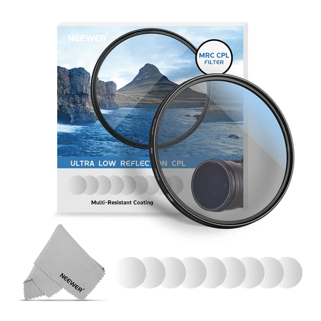Neewer 37mm CPL Filter Circular Polarizer Lens Filter for 37mm Camera Lens
