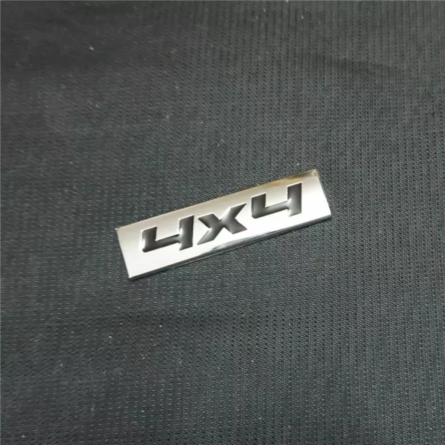1x Black 4x4 Chrome Metal Emblem Badge Sticker Decal Edition Engine 3D SPORT Car