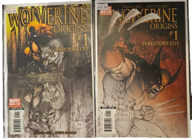 Wolverine Origins #1 Michael Turner + Directors Cut (lot of 2) 2006 NM Quesada