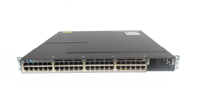 Cisco WS-C3750X-48P-S 48-Port Gigabit PoE+ Switch 1 x C3KX-PWR-715WAC