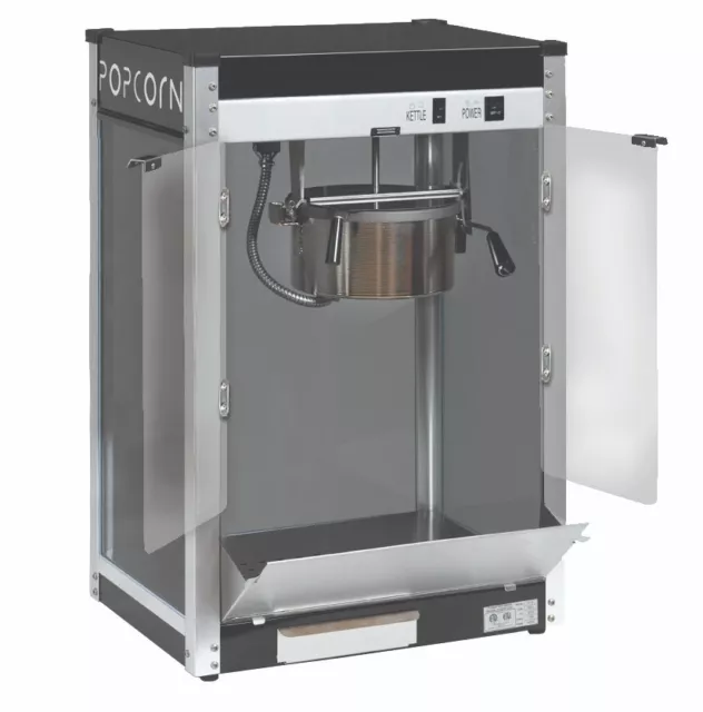 Paragon Contempo Pop Popcorn Machine - 8 ounce Kettle, Black
