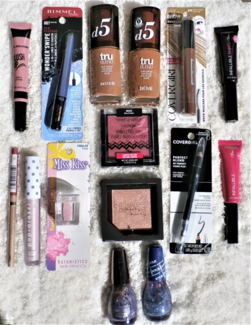 Lot Makeup 15 Pieces Full Size Assorted Brands as Shown New