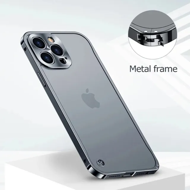 Metall Handy Hülle Für iPhone 11 12 13 14 Pro Max Schutz Case Tasche 6