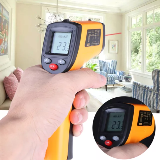 Digital Infrared Thermometer Industrial Temperature Gun Laser Pyrometer IR W2G3