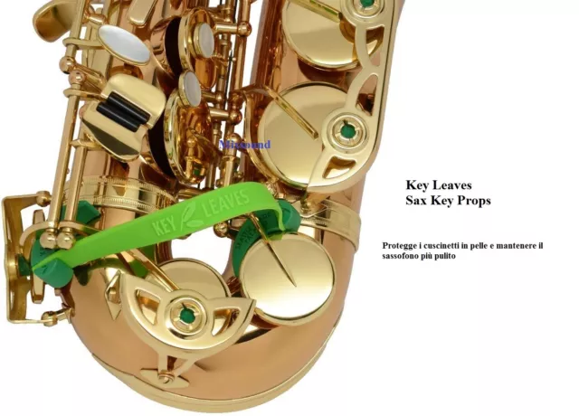 Key Leaves Sax Key Props puntella chiave per tutti i sax Protegge i cuscinetti