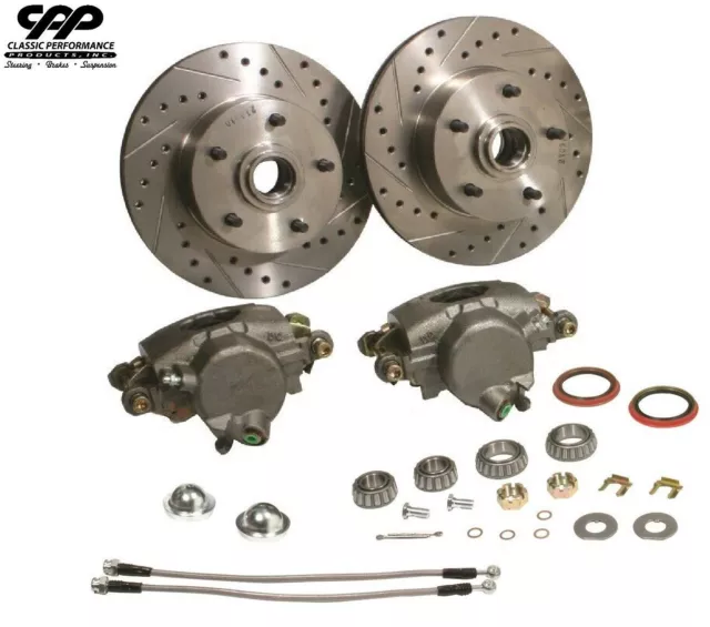 1958 70 Chevy Belair Impala CPP 2" Drop Spindle Disc Brake Component Kit