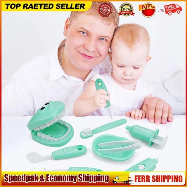 Tikhell 9-teiliges Zahnputzspiel f? Kinder, p?agogisches Dental-Szenenspielzeug,