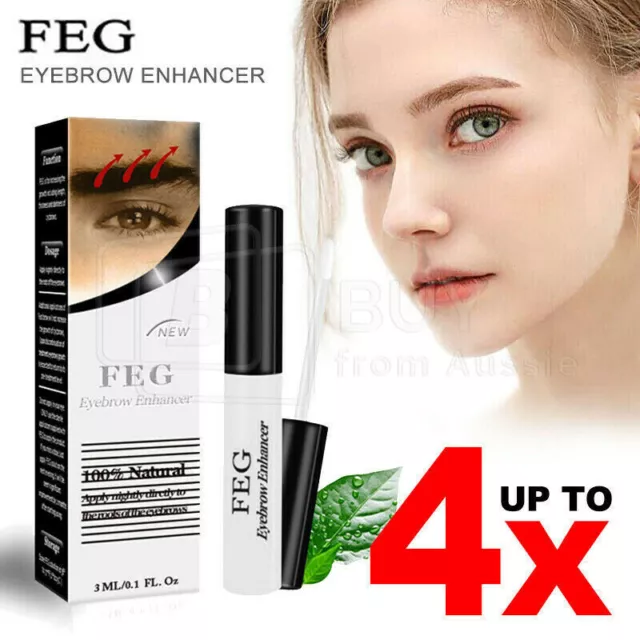 Up to 4X Genuine FEG natural Eyebrow Enhancer Serum growth booster