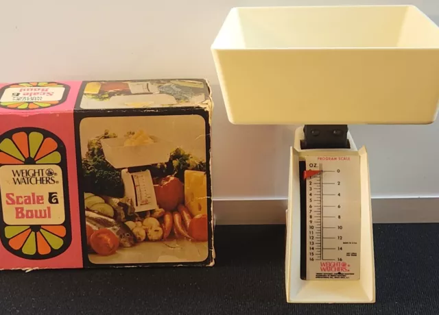 Vtg Weight Watchers Scale & Bowl 1973 In Original Box Have Whole Set