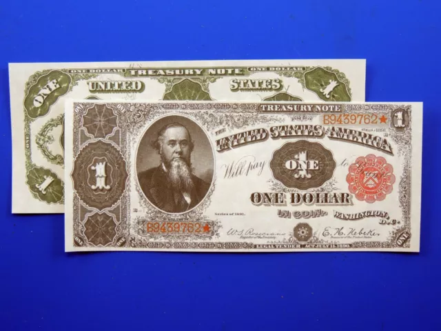 Reproduction $1 1891 Treasury Note US Paper Money Currency Copy