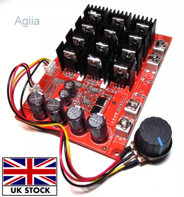 DC 10-50V 60A Motor Speed Control PWM HHO RC Controller 12V 24V 48V 3000W