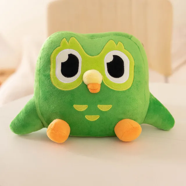 Green Duolingo Owl Plush Toy Duo Plushie Of Duo The Owl Cartoon Anime Owl DoFE