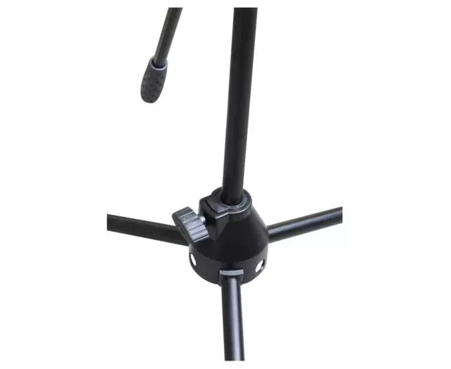 Artist MS010 Small Black Mic Stand with Short Telescopic Boom & Clip 3