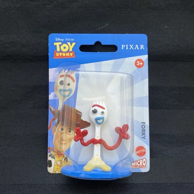 Forky Pixar Toy Story Mini Figurine Cake Topper 2.25" Micro Collct Disney Mattel