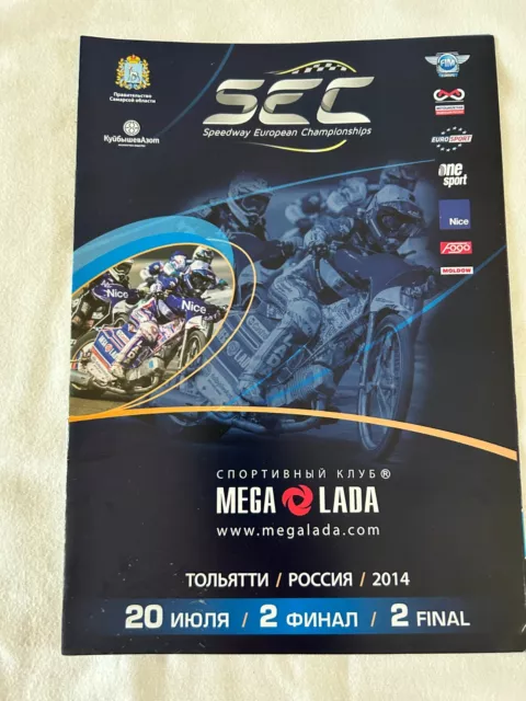 Rare Speedway European Championship Final 2 programme Togliatti 2014