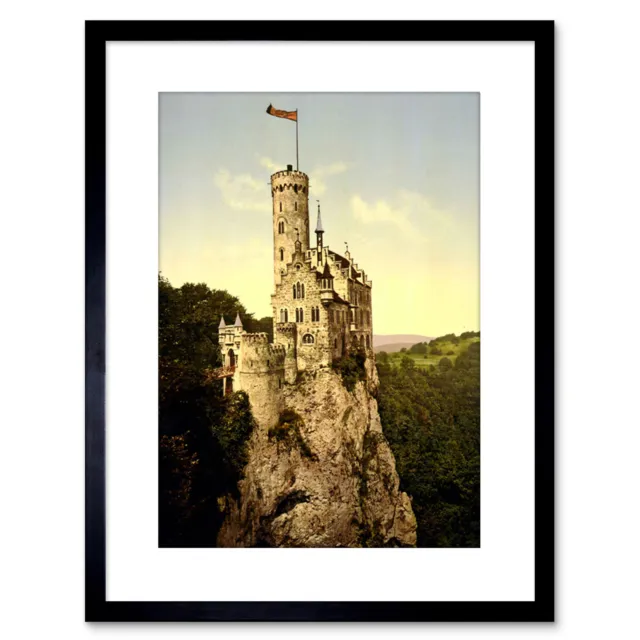 Photo Architectural Lichtenstein Castle Wurtemburg German Framed Print 9x7 Inch