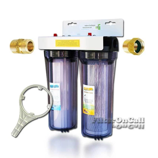 CUSTOM BUILD 2 Stage RV Water Filter System Slim Portable 3/4" Garden