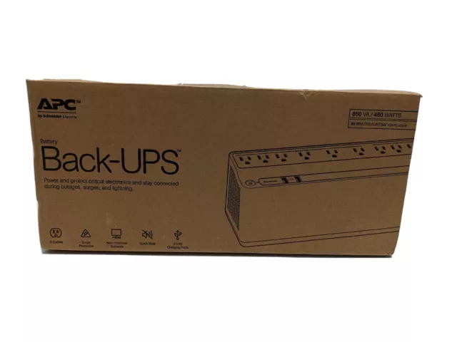 APC By Schneider Electric UPS, 850VA UPS Battery Backup & Surge Protector