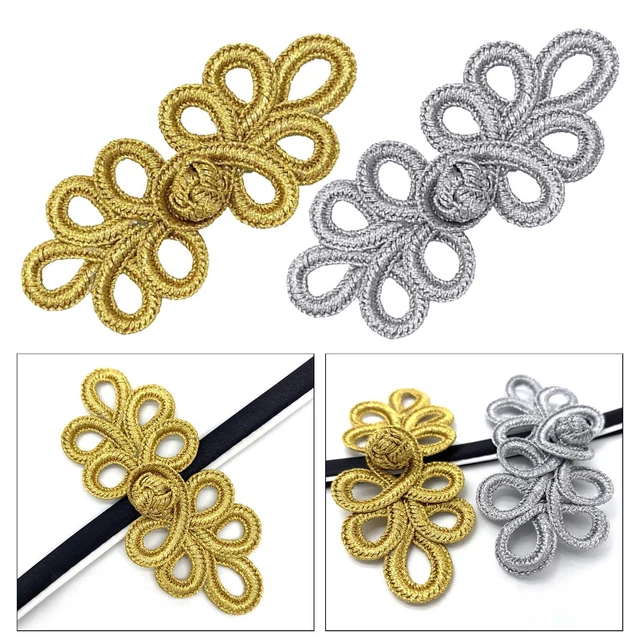 10Pair Chinese Knots Frog Buttons Sewing Closure Fasteners Cloak Outfit Coat