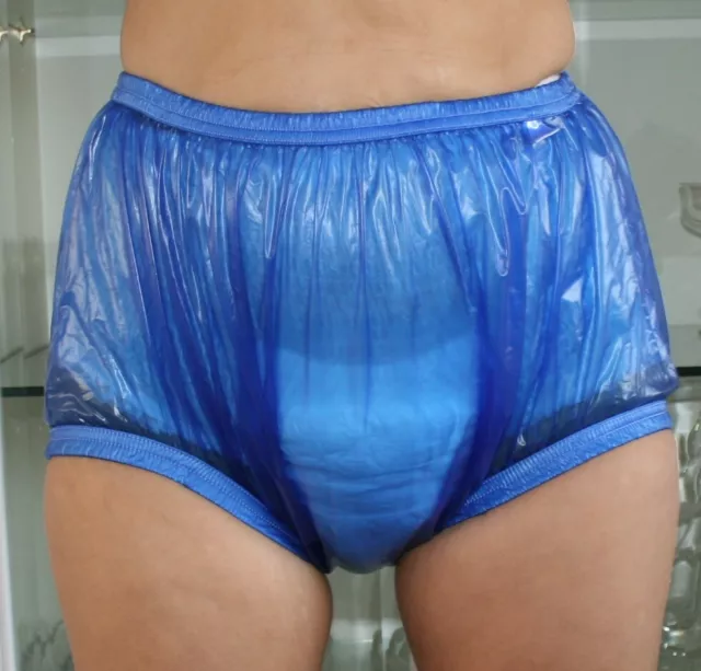 PVC Incontinenza Pannolino IN Gomma Blu Trasparente