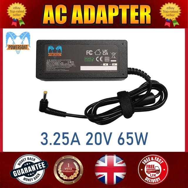 Lenovo Ideapad S540-14API S145-14AST Caricabatterie AC Adattatore Potenza 65W