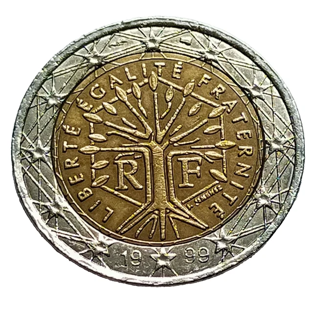 2 Euro Münzen Liberte Egalite Fraternite 1999 2 EURO MÜNZE 1999 Frankreich, Lebensbaum ,,Liberte Egalite Fraternite