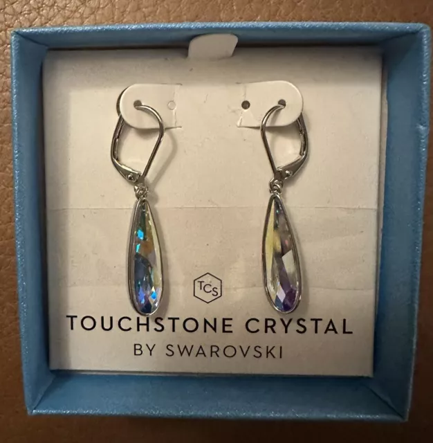 Touchstone Crystal by Swarovski earrings NIB