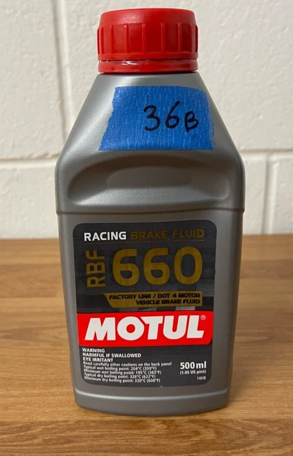 Motul RBF 660 Factory Line Fully Synthetic DOT 4 Racing Brake Fluid 500mL 101667