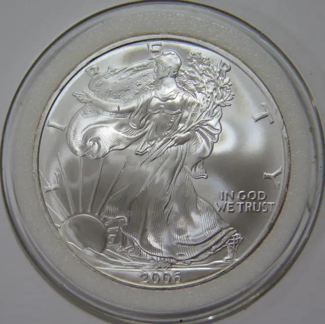 American Eagle $1 Silver 1Oz Troy Bullion Coin 2006 U.s. Mint Issue Cased 🌈⭐🌈
