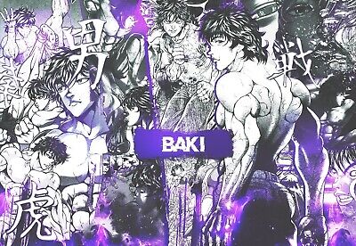 Baki Poster Locandina 45X32Cm Serie Tv Anime Arti Marziali