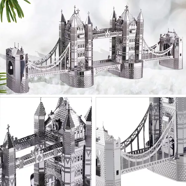 Piececool 3D Puzzle DIY Handmade Metal Model Adult Puzzle Tower Bridge London