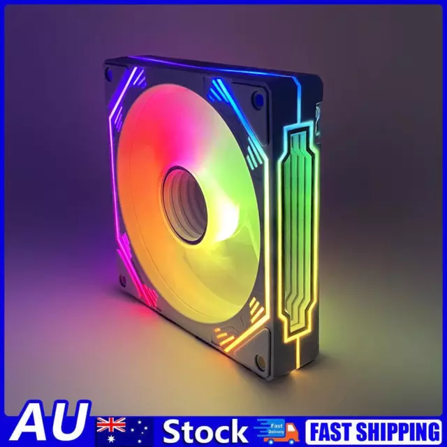 AU 120mm Case Fan Cooler 1800 RPM 4PIN PWM Chassis Fans 5V 3PIN ARGB for Desktop