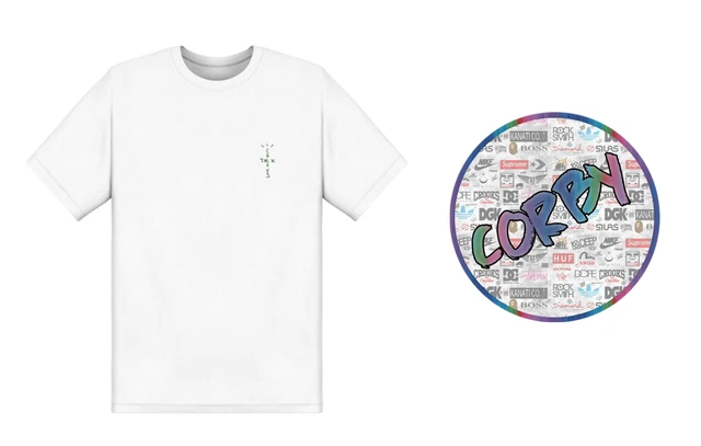 TRAVIS SCOTT LOOK Mom I Can Fly Tee Maglia L Bianca/White EUR 99