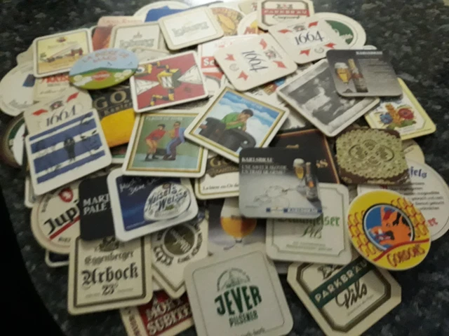 LOT DE 117 SOUS BOCK ANCIENS - Tous Différents - France - Allemagne - Belgique