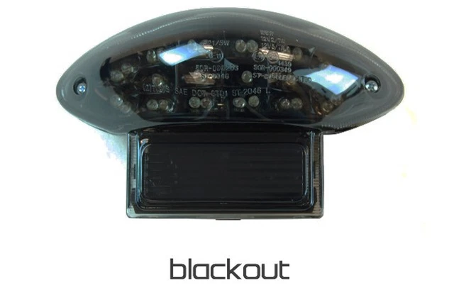 Blackout Integrated Tail Light Moto MPH MPH-2046B 97-07 Suzuki Hayabusa