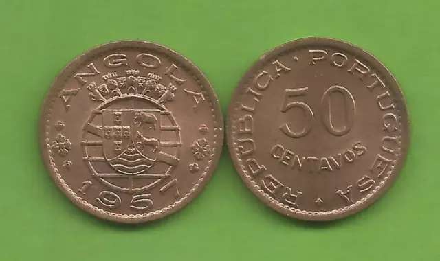 Angola 50 Centavos 1957 Unc