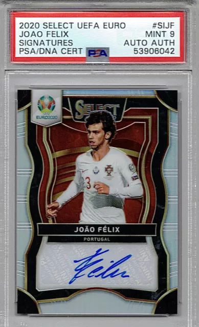 2020 Select UEFA Euro Preview Signatures Silver Joao Felix PSA 9 Auto