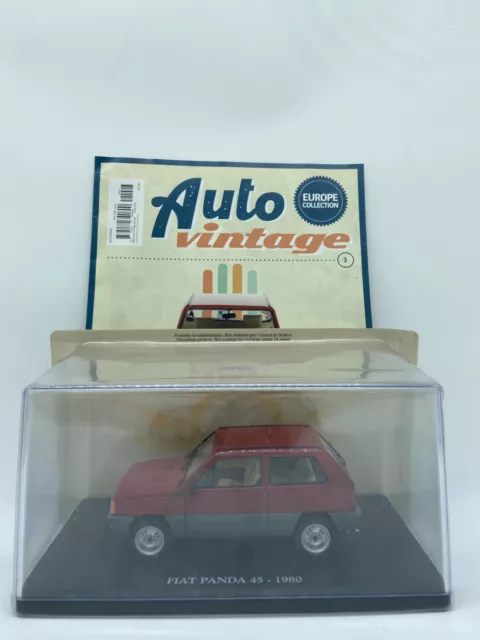 Modellino Auto Fiat Panda 45 Rosso 1980 - Edicola - Scala 1:24 Auto Vintage