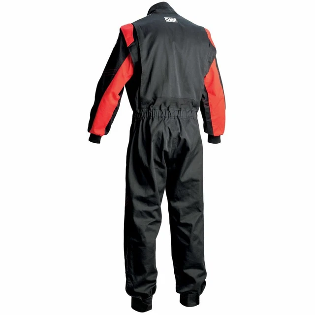 OMP BLAST EVO Mechanics Workshop Race Suit Overalls Black/Red £96.59 ...
