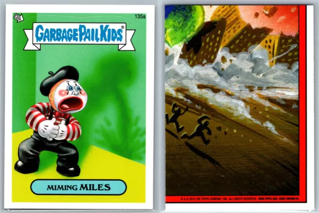 2013 Topps Garbage Pail Kids BNS3 Brand New Series 3 GPK Miming Miles 135a