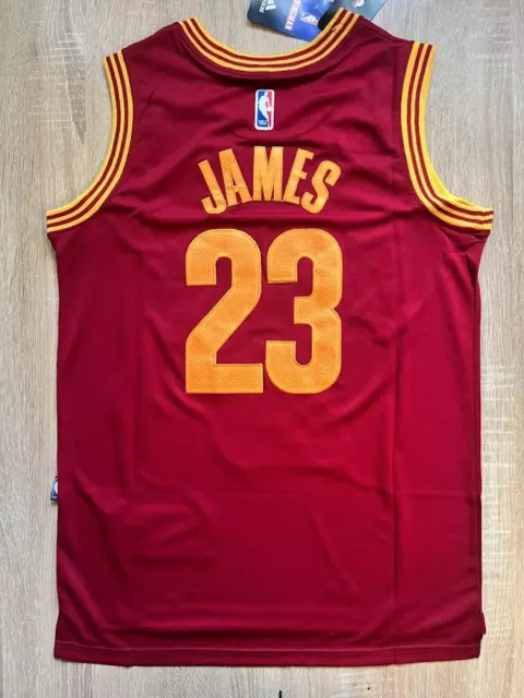 Cleveland Cavaliers LeBron James #23 Swingman Jersey - Navy/Red 2