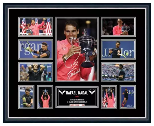 Rafael Nadal 2017 US Open Champion Signed Limited Edition Framed Memorabilia