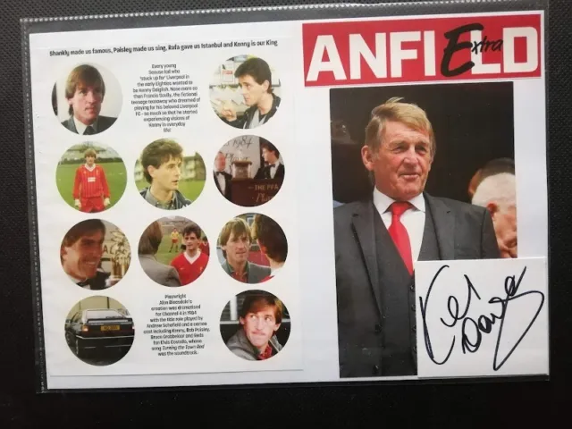 Kenny Dalglish Liverpool / Scotland Legend Hand-Signed Photocard (8)