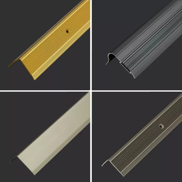 LIYI929GP Alu-Treppenprofil L-Form - Rutschfeste Stufenkante Für Innen & Außen